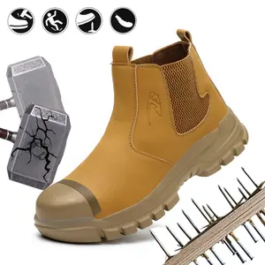 Steel Toe Shoes,Puncture-proof Work Boots,non-Slip & Breathable Safety Boots For Industrial Construction Work Shoes Footwear Outdoor Hiking Shoes Closed Boy Bota Boot Bathroom
