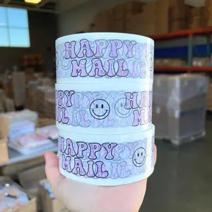 IMPERFECT Purple Happy Mail Packing Tape IMPERFECT Purple Happy Mail Packing Tape