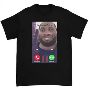 Lebron Porkkk Is Calling Funny Meme Shirt Featuring Hilarious and Quirky Joke Design