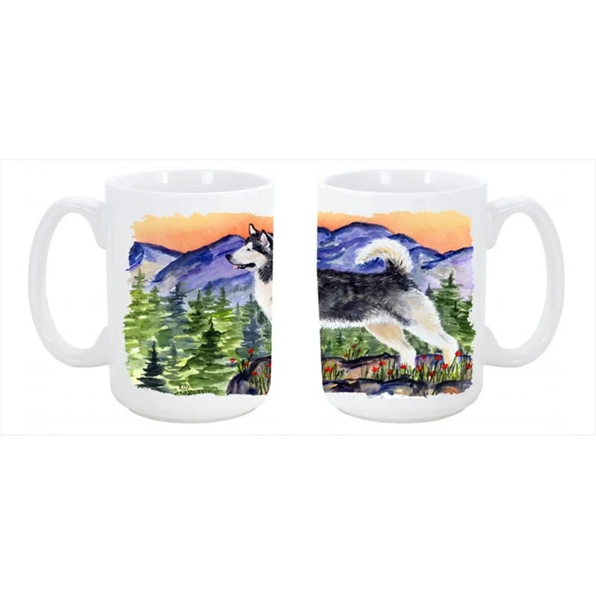 Alaskan Malamute Dishwasher Safe Microwavable Ceramic Coffee Mug 15 oz.