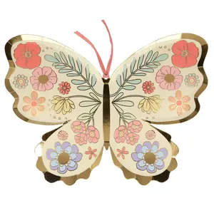 FLORAL BUTTERFLY PLATES