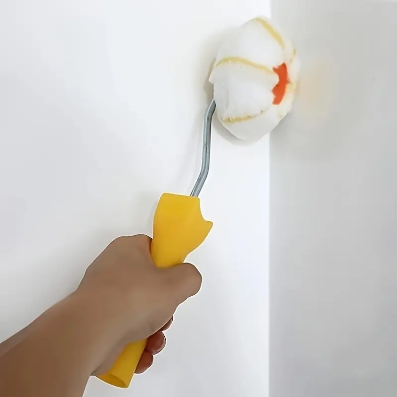 1pc Corner Brush/roller, Pumpkin Shape Trimming Roller, Wall Corner Tool, Even Paint Application, Non-Slip Handle, DIY and Professional Use, Precision Painting, Even Paint Spread, Detailing