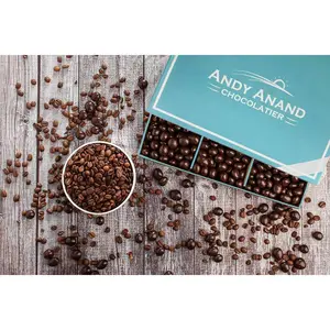 Andy Anand Dark Chocolate Covered Coffee Espresso Beans, 1 lb – Gourmet Gift Box for Men & Women, Birthday, Valentine's & Christmas Holiday