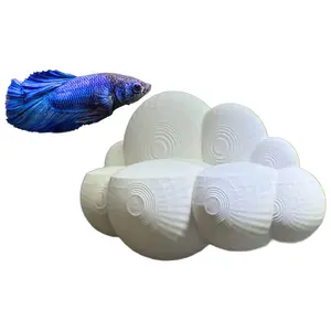 Cloud Betta Perch Hammock | Suction Cup Aquarium Decor & Enrichment for Bettas | Resting Spot & Fish Tank Decoration