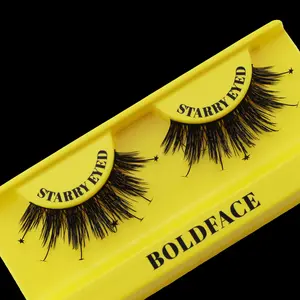Boldface Makeup Party collection Starry Eyed Eyelashes-  totally unique styles, 12mm inner length, 16mm Center Length, 12mm Outer Length, 20mm Design Length, 34mm Band
