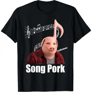 Funny Song Pork Music Note John Pork Dih Meme T-Shirt
