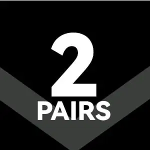 (2 Pairs) Black With Slate Gray