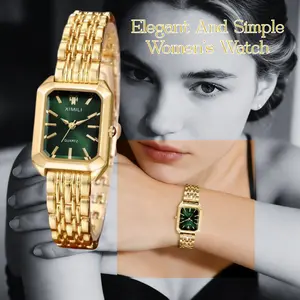 Elegant Women's Watch – Small Luxury Analog Quartz, Removable Alloy Strap, Adjustable Band, Rectangular Square Dial, Perfect For Casual Or Business Wear, A Great Gift Option,Valentine's gift