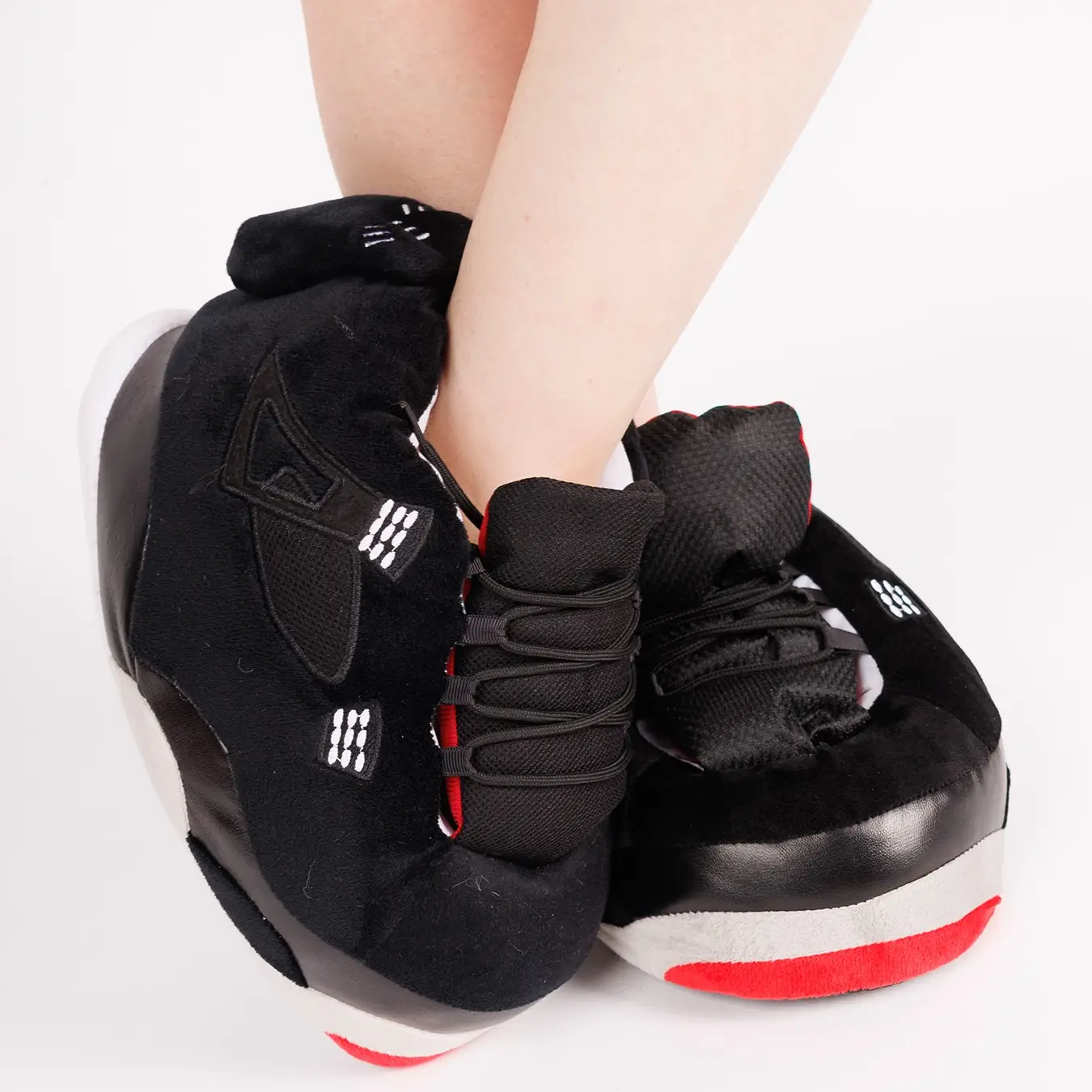 Fashionable Men Sneaker Slippers, Warm Soft Comfortable House Shoes Trendy Comfy Home Slides One Size for Adult and Kids