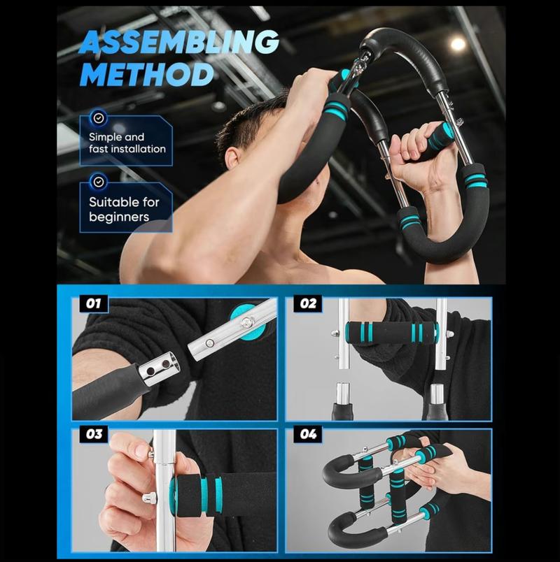 Terra Gym Arm Trainer，Chest workoutStrengthen Chest and Arm Muscles Men's FitnessTrainer Detachable Portable Spring ResistanceHome Fitness Equipment #dealsforyoudays Adjustable Hand Strengthener