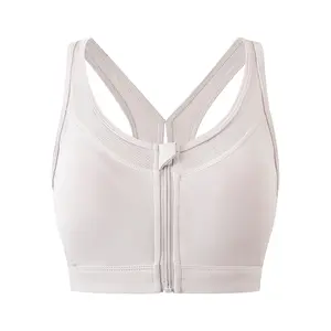 【Clearance】Women's Zip Front Sport Bra Women's Wireless Elastic Fabric Sports Bras Padded Strappy Medium Support Yoga Exercise Athletic Quick Dry Bras SummerVibes
