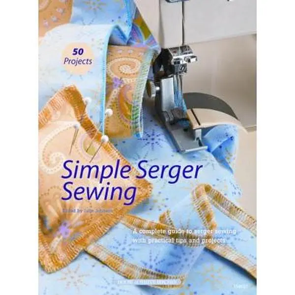 Used Paperback Book - Simple Serger Sewing (English) - Sewing Patterns, 1.21 lbs, Curves Focus, Unique Gift Ideas for Gifting
