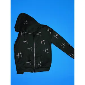 Rhinestone Glitter Star Hoodie