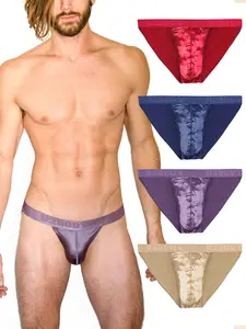 Mens Silky Sexy Satin Sport Bikini Small to 4XL Multi- Pack Menswear Underwear