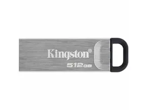 Kingston DataTraveler Kyson USB 3.2 Gen 1 Flash Drive 512GB - Stylish Capless Metal Case