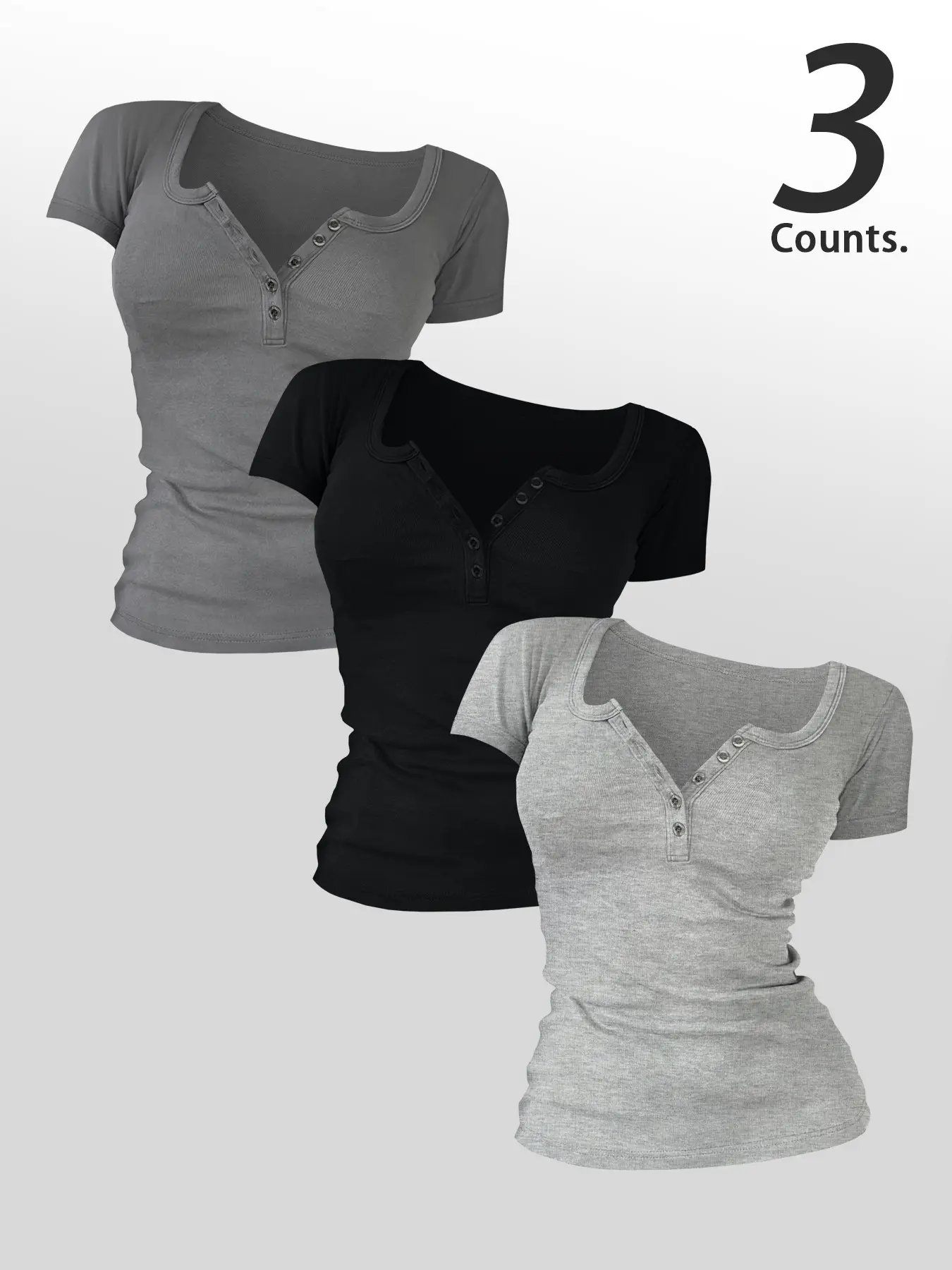 Dark gray + black + silver