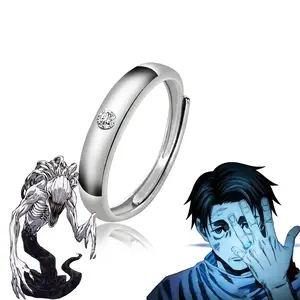 Jujutsu Kaisen Yuta Okkotsu Pure Love Ring, Anime Cosplay Silver Open Ring, Collectible Gift for Fans