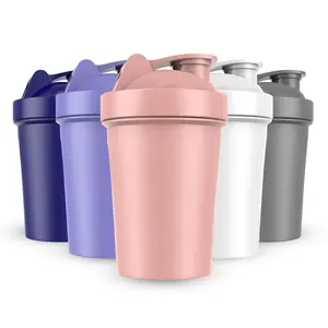 JEELA SPORTS 5 PACK Protein Shaker Bottles for Protein Mixes -20 OZ- Dishwasher Safe Shaker Cups for Protein Shakes - Shaker Cup for Blender Protein Shaker Bottle for Shakes Protein Shake Blender
