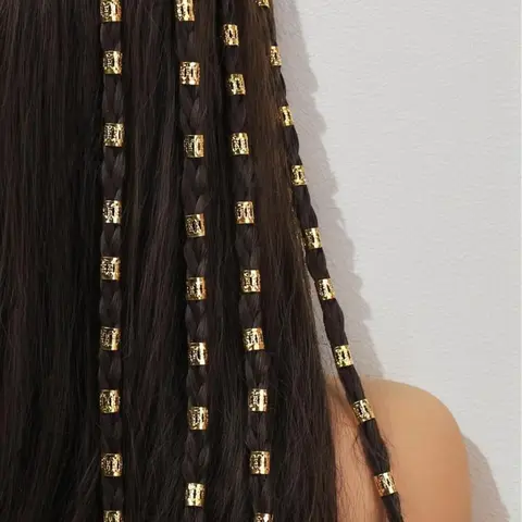 Women's Street Style Hair Braiding Tool, Hair Styling, Retro Vintage Hair Rings for Women & Girls, Fashion Hair Accessories for Party, Daily Hairstyle Decor