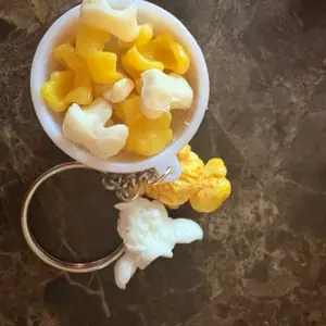 Popcorn Bucket Keychain - Cute and Fun Design for Everyday Use