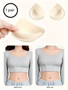 Invisible Bra Pads Insert, Sportswear Lining Replacement, Thickened Lifted Ultra-Thin Small Chest Flat Bust Bra Pad Inserts