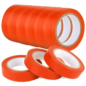 9 Pack Electrical Tapes, Electrical Tape Water, Sun, and Oil Resistant, Electrical Tape is Suitable for  Domestic, Commercial, and Industrial environments - Orange