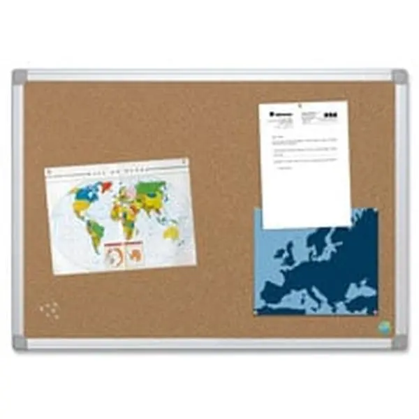 Bi-Silque BVCCA021790 Eco-Friendly Self-Healing Cork Board, Aluminum Frame, Mountable with Hardware, Mounts Vertically or Horizontally, 18ft x 24ft