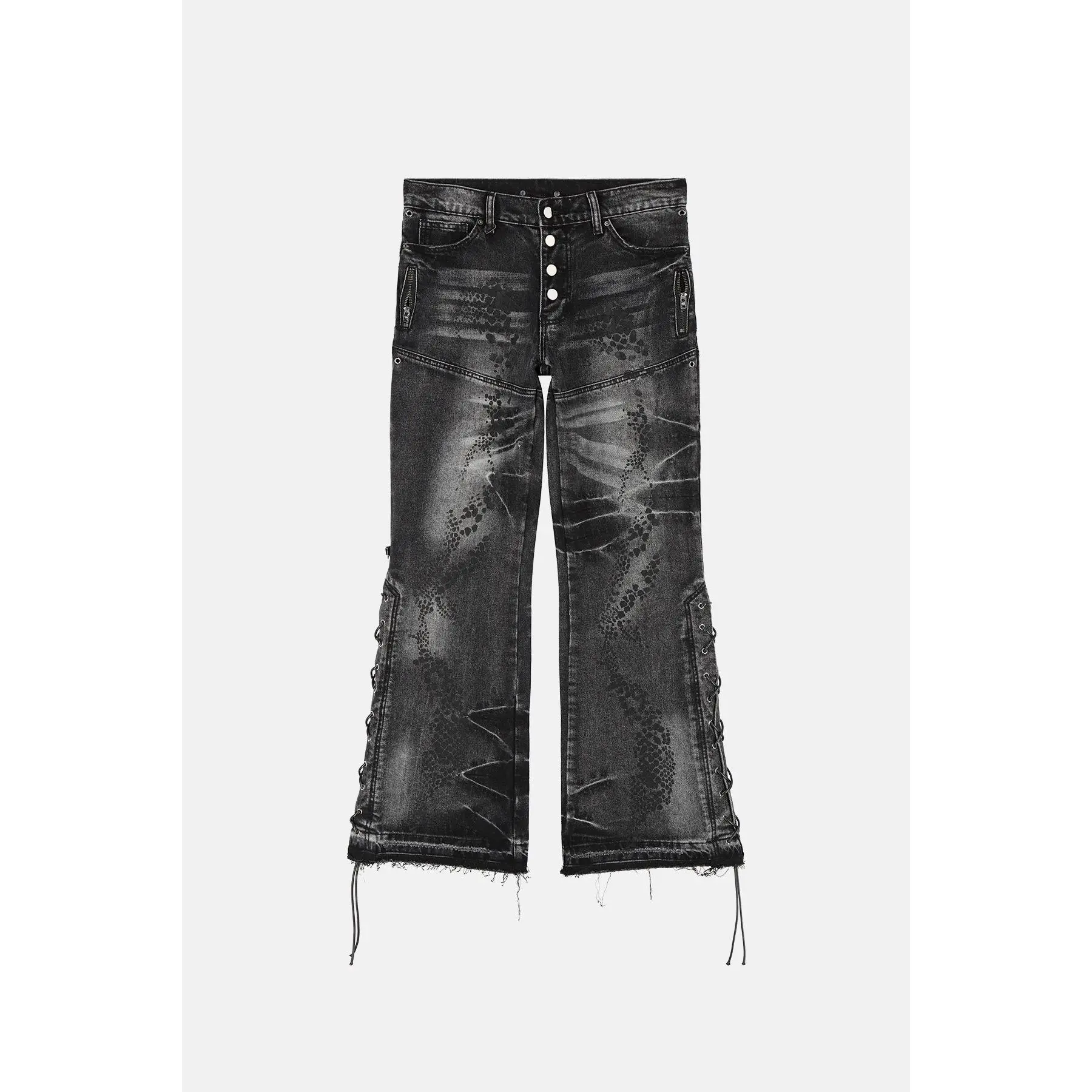 Snakeskin Flared Denim Snakeskin Flared Denim