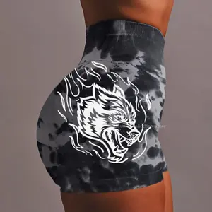 Darc wolf head shorts Seamless, high waist hip-lifting running fitness yoga pants