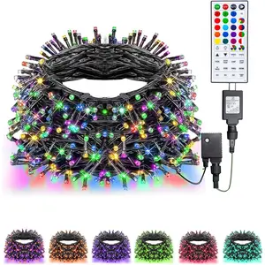 Color Changing Christmas Lights, 66ft 200 LED RGB String Lights with Remote & Timer, Fairy Lights for Indoor Outdoor Xmas Tree Party Wedding Halloween Decorations