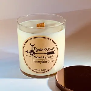 Pumpkin Spice - Soy Candle Decor candles holiday candle wax premium candle gift candle gift holiday gift natural soy Highly Scented perfect first valentine handmade candle buy eco friendly decor present decorative candle woodwick small batch making wooden