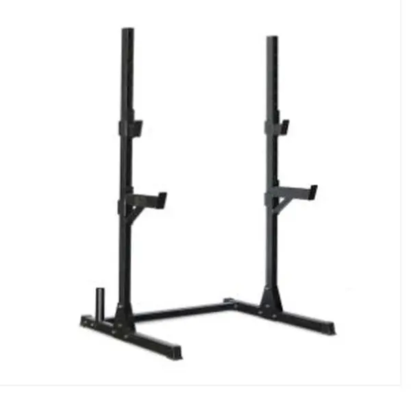 Compact Squat Stand - Adjustable Safety Guards Vertical Bar Storage Home Gym
