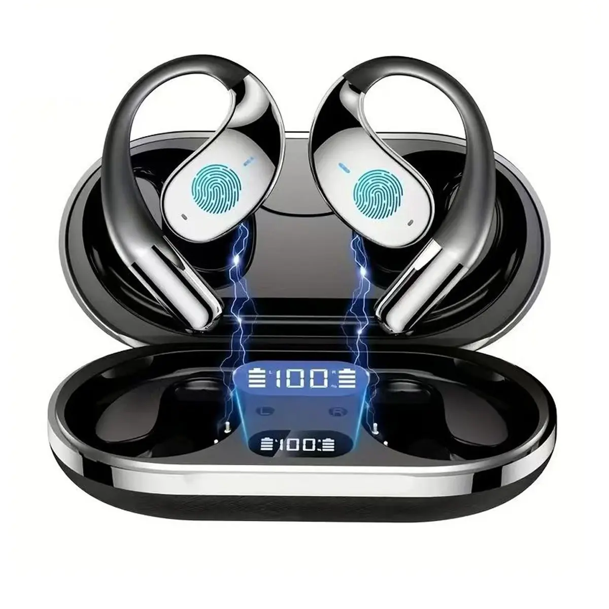 Translator Earbuds Real Time Translation Headphones 133 Languages Translator Earphones Wireless Music Headsets for Business Office Travel