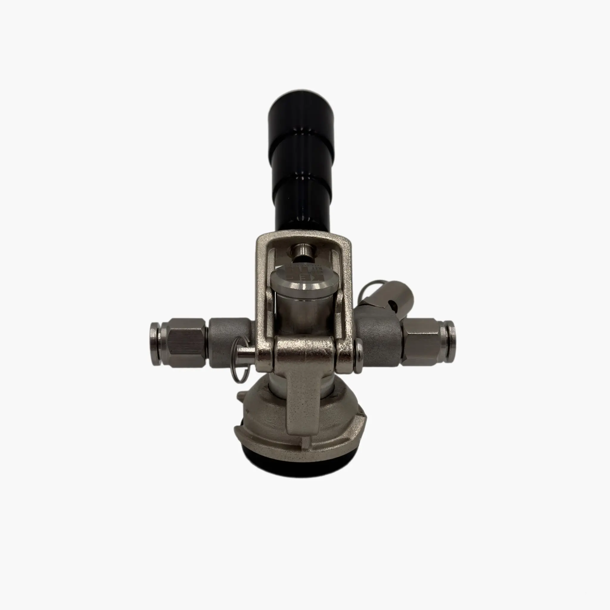 Keg It® Low Profile D-Type Keg Coupler - Pro-Grade with Push-In Fittings
