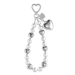 Silver Heart Drip Bag Charm