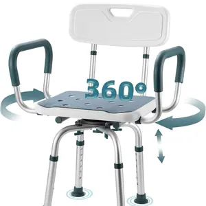 4.4 4.4 out of 5 stars (242) Swivel Shower Chair with Arms and Back, 400 lbs Heavy Duty Shower Stool for Inside Shower Stall and Bathtub, Height Adjustable Rotating Shower Chair Seat for Elderly, Adults, Handicap and Disabled