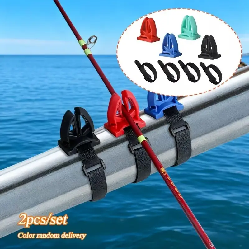 2-Piece Fishing Rod Holder Set (1 Stand + 1 Strap), Adjustable Strap, Abs  Material, Portable Design, Quick Installation for Bridges and Boats, Fishing  Gear, Fishing Equipment, Fishing Gear Accessories - TikTok Shop