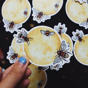 The Bumblebee Moon Sticker