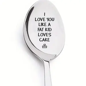 Elegant Stainless Steel Coffee Spoon Gift Set, Cutlery, Perfect Valentine’s Day Present for Him & Her, Durable Kitchen Utensil for Daily Use