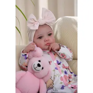 Reborn Baby Dolls - 20-inch Cute Soft Vinyl Realistic Baby Doll with Complete Accessories for Cuddling Playtime and Gift Giving Stuffed Animal