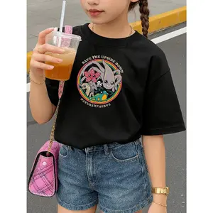 Girls Stranger Style Up Side Down Things Shirt, Casual Graphic Top with Save the Upside Down Nature Preserve Design, Machine Washable Halloween Outfit ,Short Sleeve Casual Sports Tee for Teens,Mike,Lucas,Eleven,Dustin,Demodogs,Hawkins Fans Gift