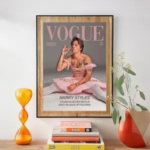 (No Frame) Harry Styles Poster - Fashion Magazine Poster - Vintage Poster - Vogue Magazine 2