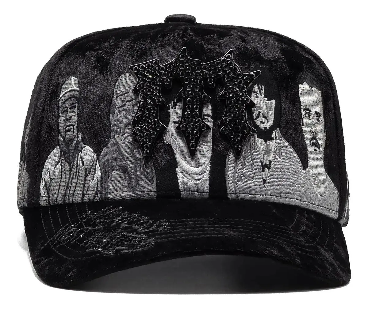 Black Curved Adjustable Cap, Chucky Hats Mexico's Most Wanted