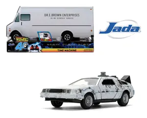 Jada 1:32 5″ Back To The Future 40th Anniversary Time Machine with Truck Packaging Limited Edition