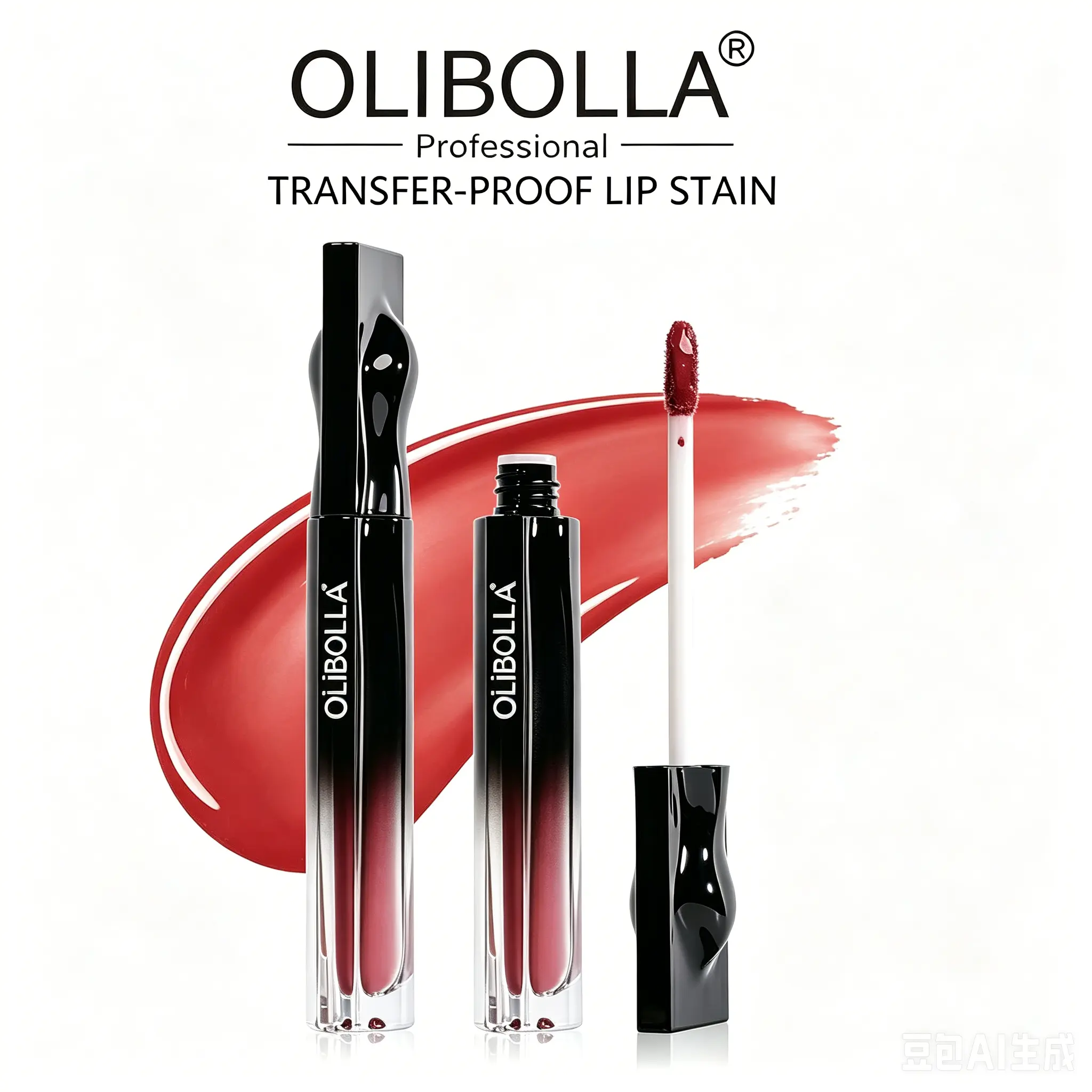OLIBOLLA Water Glow Lip Tint – Mirror Shine Lip Gloss Tint, Hydrating No Transfer Lip Glaze, Long Lasting High Shine Makeup for Juicy Glass Lips, Cosmetic, Moisturize