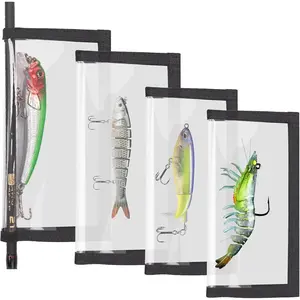 4 Pack Clear Fishing  Wraps Prevnet The  Hook from Pets and  Durable 0.5mm Thicken PVC Lure  Covers Storage Keeps Fishing Safe Easily See Lures 2L+2M