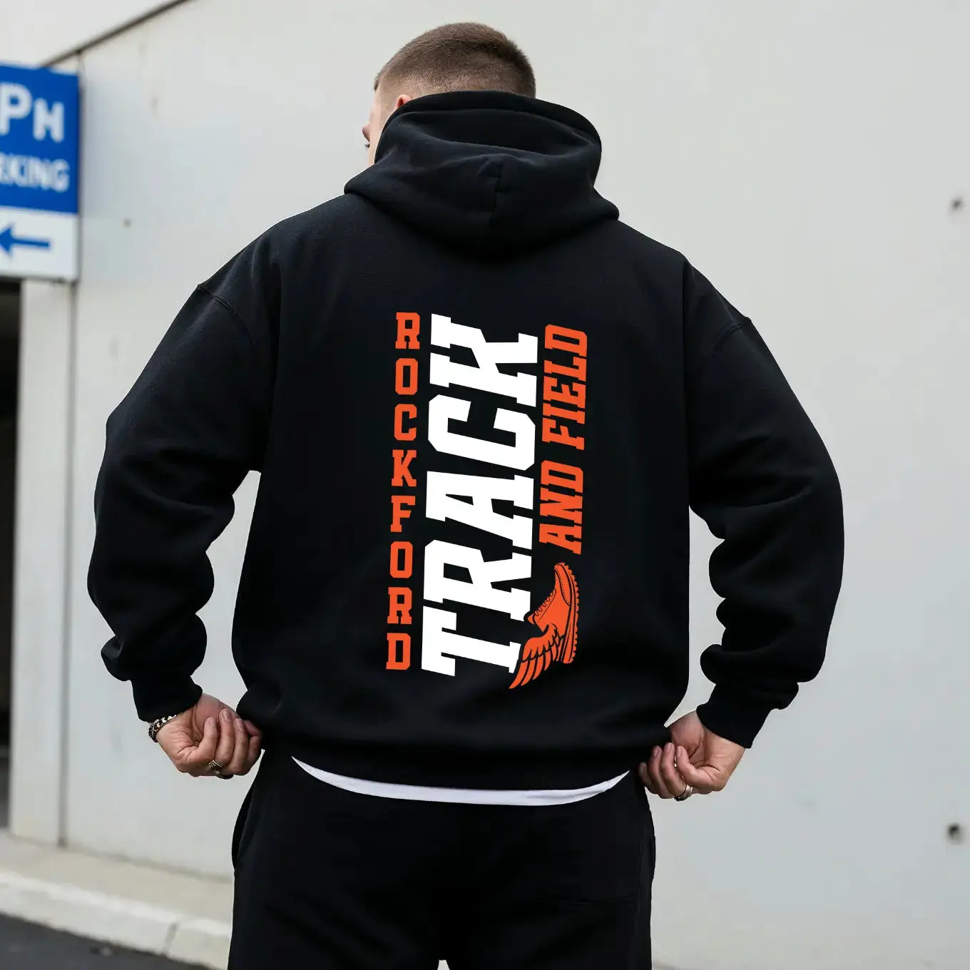 Track & Field • Black Hoodie