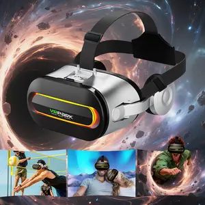 The 2026 model of the new virtual reality glasses features dual 4K screens, a 150° immersive viewing angle, are suitable for gaming, have audio wireless multi-device functionality, and are applicable to mobile phone smart wearable virtual reality devices.