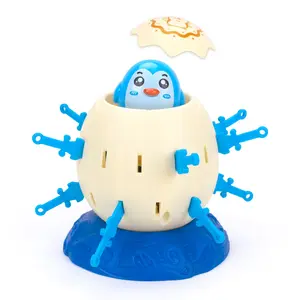 Prank Small Pirate Bucket Insert Game, Exciting Desk Icebreaker, Cartoon Penguin Parent-Child Interaction Stress Relief Toy, Squishable Sensory Play