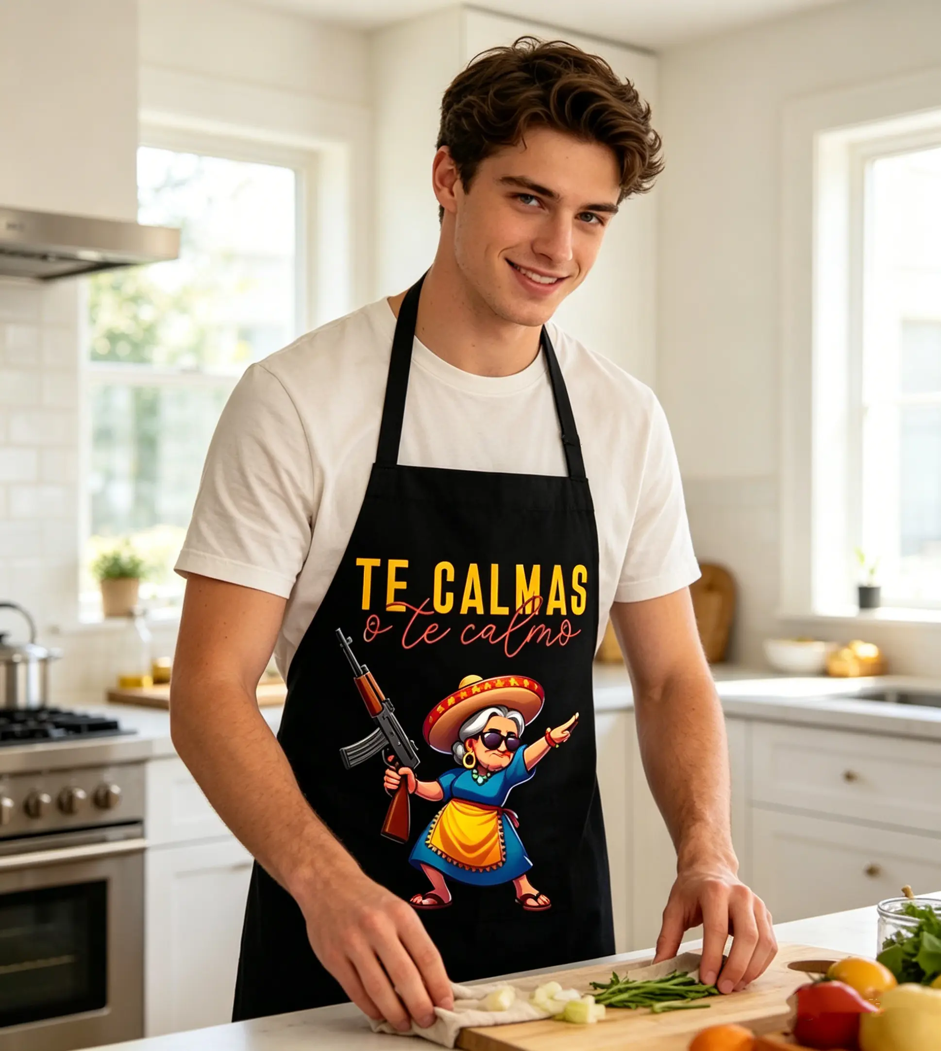 A One-Piece, Quirky And Fun Apron Suitable for Various Activities Like Barbecuing, Hairdressing, And Baking, Making It a Versatile Artistic Apron.